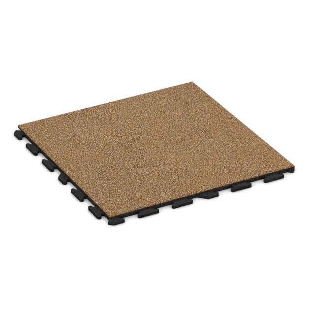 Foto der hinteren Seite vom unsymmetrischen WARCO-Formteil 1583: Playground flooring, Design Rattan Lounge, Maße 1000 x 1000 x 30 mm.